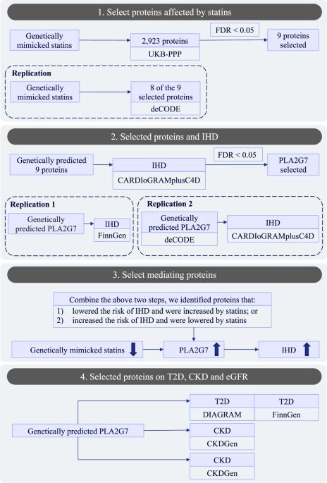 Using proteomics to identify the mechanisms underlying the benefits of statins on ischemic heart disease