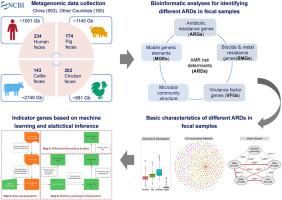 Metagenomic insights into resistome, mobilome and virulome in different fecal waste