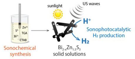 Sonochemical synthesis of bismuth sulfide-based nanorods for hydrogen production