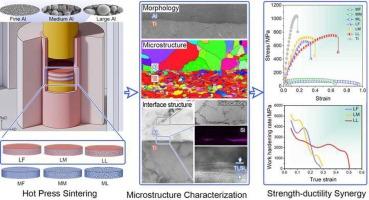 Hierarchical modification of bimodal grain structure in Al/Ti laminated composites for extraordinary strength-ductility synergy