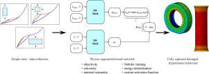 Recovering Mullins damage hyperelastic behaviour with physics augmented neural networks