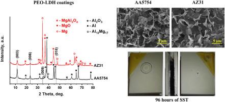 LDH sealing for PEO coated friction stir welded AZ31/AA5754 materials