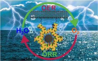 Covalent organic frameworks/carbon nanotubes composite with cobalt(II) pyrimidine sites for bifunctional oxygen electrocatalysis