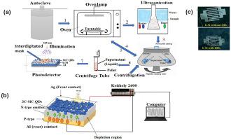 Enhanced photoconductivity via photon down-conversion by incorporation of solution-processed 3C-SiC QDs on nanostructured black silicon