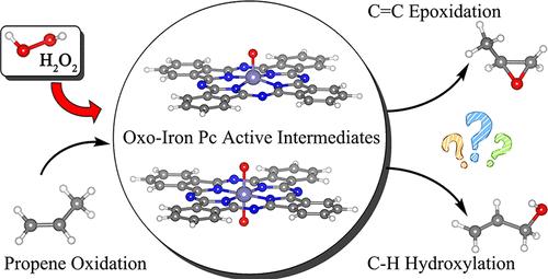 Mechanism Insights into Allylic Hydroxylation versus Epoxidation of Propene Catalyzed by Model Catalyst Iron Phthalocyanine in the Presence of Hydrogen Peroxide