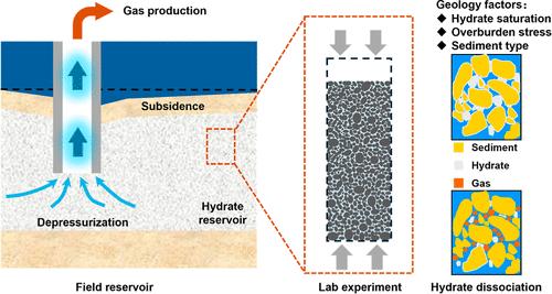 Subsidence Characteristics of Hydrate-Bearing Sediments during Depressurization: Insights from Experimental and Discrete Element Method Simulations