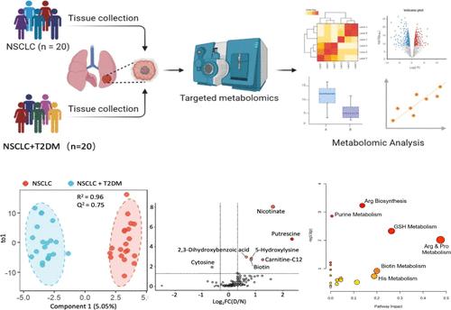 Metabolomic Profiling of Tumor Tissues Unveils Metabolic Shifts in Non-Small Cell Lung Cancer Patients with Concurrent Diabetes Mellitus