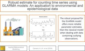 Robust estimate for count time series using GLARMA models: An application to environmental and epidemiological data