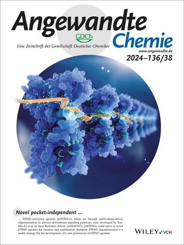 Rücktitelbild: piSTING: A Pocket-Independent Agonist Based on Multivalency-Driven STING Oligomerization (Angew. Chem. 38/2024)