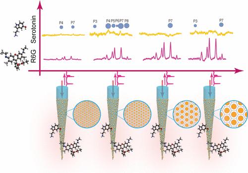 Tunable Nanoislands Decorated Tapered Optical Fibers Reveal Concurrent Contributions in Through-Fiber SERS Detection