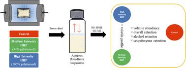 Influence of high hydrostatic pressure treatment on cassava flour's volatile retention performance†