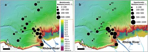 Long-range transport of littoral methane explains the metalimnetic methane peak in a large lake