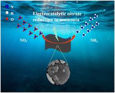 Fe2O3/ZnO heterojunction for efficient electrochemical nitrate reduction to ammonia†