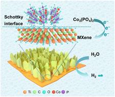 Constructing built-in electric fields in 2D/2D Schottky heterojunctions for efficient alkaline seawater electrolysis†