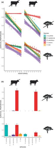 Cattle and nurse trees shape subtropical forest–grassland ecotones