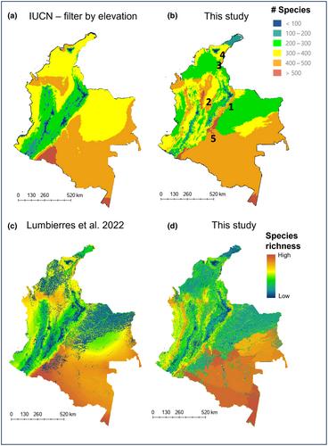 Integrating multiple data sources to develop range and area of habitat maps tailored for local contexts