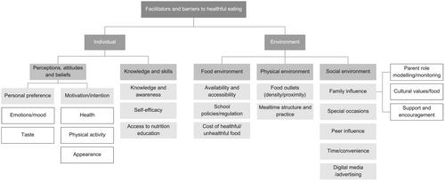 Facilitators and barriers to healthful eating among adolescents in high-income countries: A mixed-methods systematic review