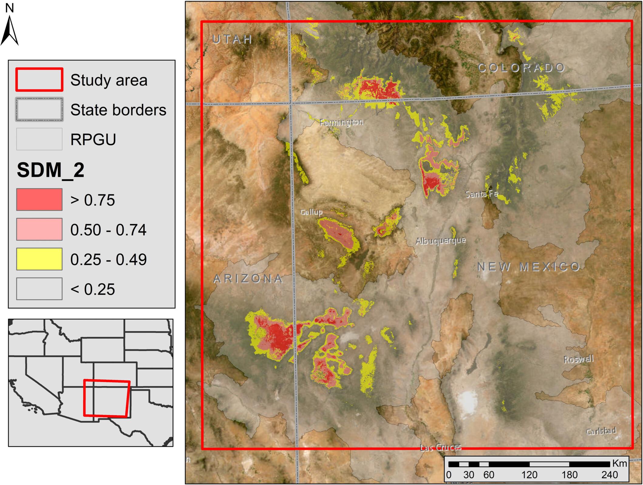 Species distribution models predict potential habitat for the endangered New Mexico jumping mouse