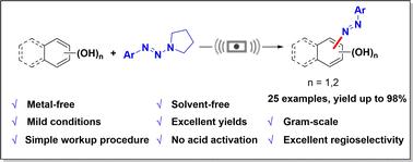 Solvent-free mechanochemical synthesis of azo dyes†