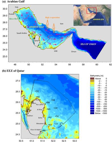 A climatological overview of surface currents in the Arabian Gulf with special reference to the Exclusive Economic Zone of Qatar