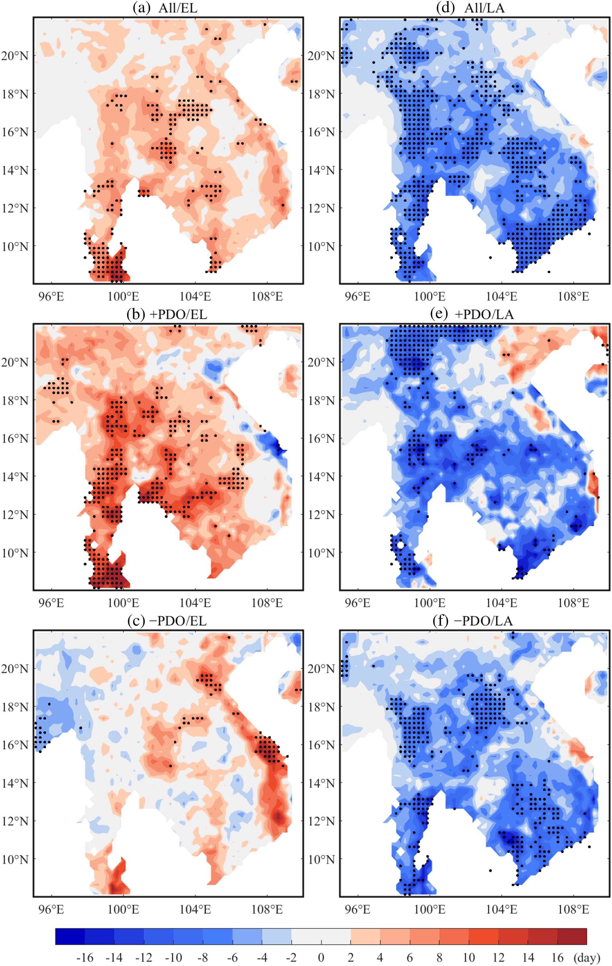 Modulation of Pacific decadal oscillation on the relationship between El Niño–Southern Oscillation and rainy season onset over the Indo-China Peninsula