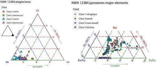 Petrology and chronology of mare components in lunar basaltic breccia meteorite Northwest Africa 12384