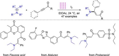 Light‐Induced Iodine‐Catalyzed Dealkylative Synthesis of Enaminones