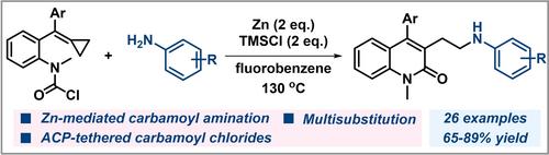 Zinc‐Mediated Carbamoyl Amination of Alkylidenecyclopropane‐Tethered Carbamoyl Chlorides: Synthesis of Functionalized 2‐Quinolones