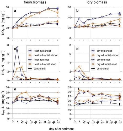 Nitrogen transformation as affected by decomposition of 15N-labeled cover crop shoots and roots