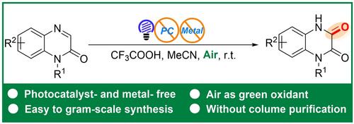 Acid-Promoted Self-Photocatalyzed Regioselective Oxidation: A Novel Strategy for Accessing Quinoxaline-2,3-diones