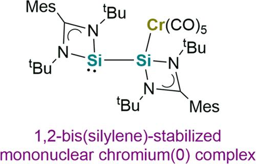 Isolation and Diverse Reactivity of an Unsymmetrical 1,2-Bis(silylene)-Stabilized Pentacarbonyl Chromium(0) Species.