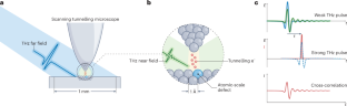 Shrinking time-domain spectroscopy to atomic dimensions