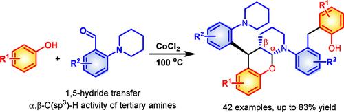 Direct α,β-C-H Difunctionalization of Piperidines for the Construction of the <i>N</i>,<i>O</i>-Acetal Skeleton via 1,5-Hydride Transfer.