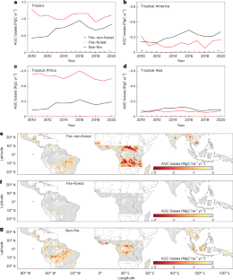 Global patterns and drivers of tropical aboveground carbon changes