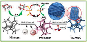 Fabrication of MgCo2O4@MnO2 nanocomposite on nickel foam with a core-shell structure and its application for glucose measurement