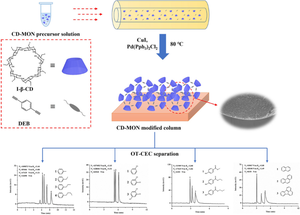 Monomer-mediated growth of β-cyclodextrin-based microporous organic network as stationary phase for capillary electrochromatography.