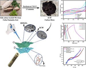 Supercapacitor performance of low-cost composite based on hyperbranched nickel-phthalocyanine and silk cotton carbon from Ceiba pentandra fruit