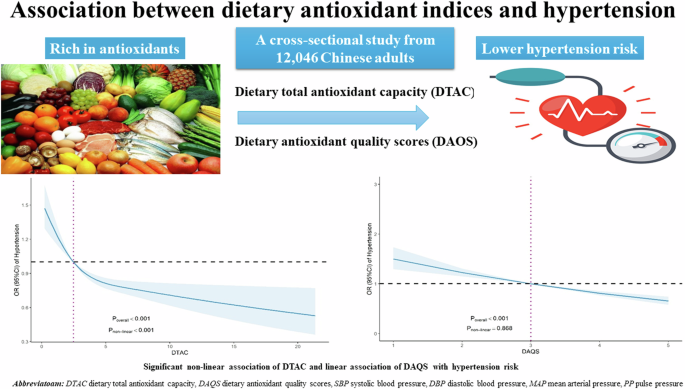 Association between dietary antioxidant indices and hypertension among Chinese adults