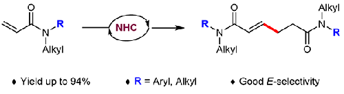 N-Heterocyclic Carbene (NHC)-Catalyzed Tail-to-Tail Dimerization of Acrylamides