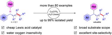 Acid-catalyzed regioselective remote heteroarylation of alkenes via CC bond migration