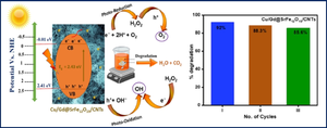 An insight into Cu/Gd co-doping and MWCNTs modification on SrFe12O19 for effective removal of industrial effluents