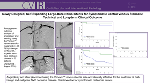 Newly Designed, Self-Expanding Large-Bore Nitinol Stents for Symptomatic Central Venous Stenosis: Technical and Long-Term Clinical Outcome.