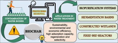 Biochars as Adsorbents of Pesticides: Laboratory-Scale Performances and Real-World Contexts, Challenges, and Prospects