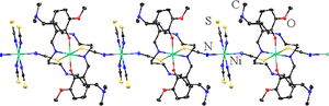 The First Structural Characterization of a \(\mathbf{Ni(NCS)}_{\mathbf{6}}^{\mathbf{4}-}\) Bridged Homometallic Ni(II) Chain Derived from an N3O Donor Schiff Base Ligand