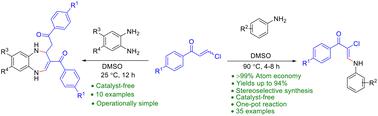 Catalyst-free reactions of anilines with β-chloroenones: synthesis of α-chloroenaminones and 1,4-benzodiazepines.