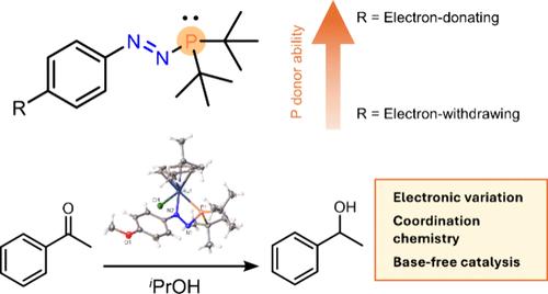 Tuning the Electronic Properties of Azophosphines as Ligands and Their Application in Base-Free Transfer Hydrogenation Catalysis