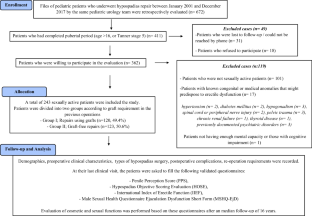 Adulthood cosmetic and sexual outcomes of the patients who underwent hypospadias repair in childhood.