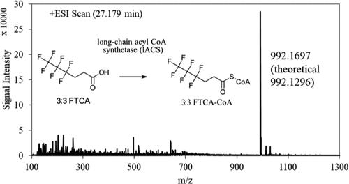 Enzyme Catalyzed Formation of CoA Adducts of Fluorinated Hexanoic Acid Analogues using a Long-Chain acyl-CoA Synthetase from <i>Gordonia</i> sp. Strain NB4-1Y.