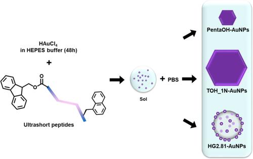 Rational design of self-assembling ultrashort peptides for the shape- and size-tunable synthesis of metal nanostructures.