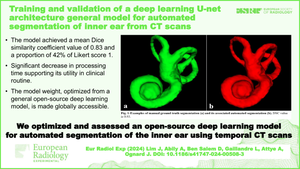 Training and validation of a deep learning U-net architecture general model for automated segmentation of inner ear from CT